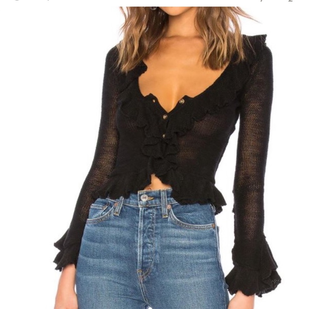 LPA RUFFLE SWEATER